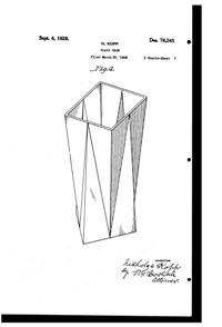 Kopp Vase Design Patent D 76245-2