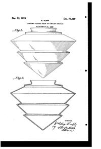 Kopp Light Fixture Globe Design Patent D 77319-1