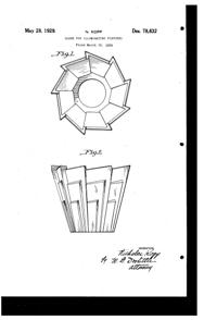 Kopp Light Fixture Shade Design Patent D 78632-1