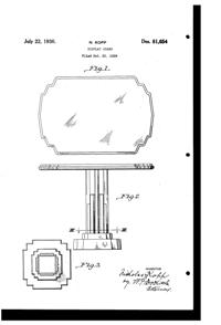 Kopp Display Stand Design Patent D 81654-1
