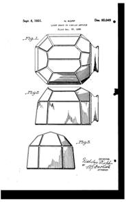 Kopp Light Fixture Shade Design Patent D 85049-1