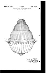 Kopp Light Fixture Globe Design Patent D 91781-1