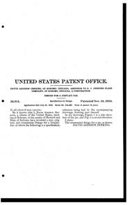 Jenkins Display Jar Design Patent D 54214-2