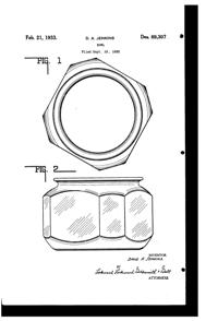Jenkins #G405, #G406, #G407, #G408 Fish Bowl Design Patent D 89307-1