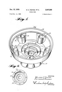 Fenton Candle Bowl Patent 3547569-1
