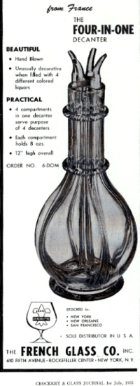 French Glass Company Decanter Ad