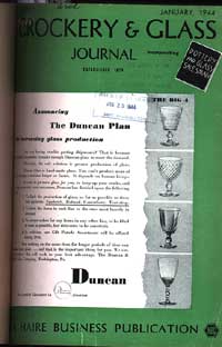 Duncan & Miller Glass "Duncan Plan" Ad