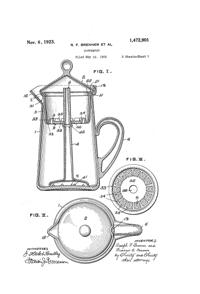 Fry Coffeepot Patent 1472901-1