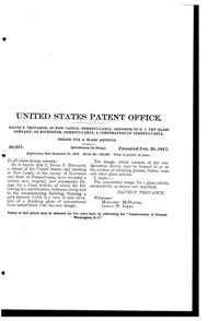Fry #7715 Sheraton Tumbler Design Patent D 50357-2