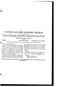 Fry Etched Goblet Design Patent D 50359-2