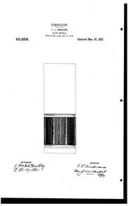 Fry Tumbler Design Patent D 50458-1