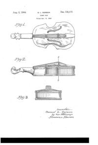 Dell Violin Candy Box Design Patent D138472-1