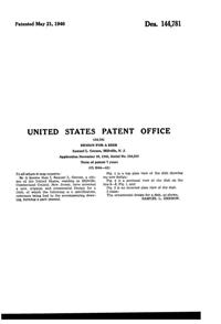 Dell Starfish Dish Design Patent D144781-2