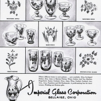 Imperial Hand-Painted Glass Advertisement