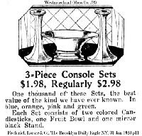 Westmoreland # 23 3-Piece Console Set Advertisement