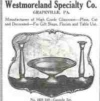 Westmoreland #1820/ 349 Console Set Advertisement