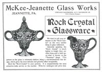 McKee Rock Crystal Ad in Glass & Pottery World