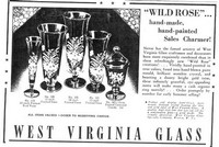 West Virginia Glass Specialty Wild Rose Advertisement