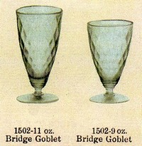 Fenton #1502 Goblets Catalog Page