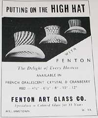 Fenton Hat Advertisement