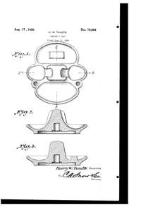Co-Operative Flint Ash Tray Design Patent D 70864-1