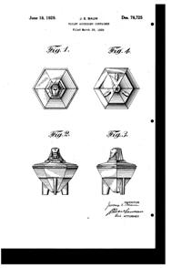 Taussaunt Sphinx Powder Box Design Patent D 78725-1