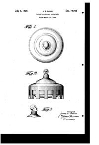 Taussaunt Court Jester Powder Box Design Patent D 78919-1