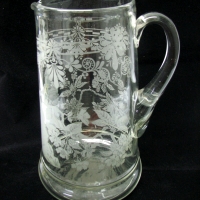 Maryland Glass Etching Works Pitcher w/ "Women at the Spring" Etch