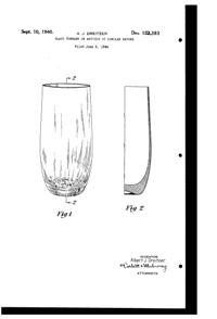 Pitman-Dreitzer Tumbler Design Patent D122393-1