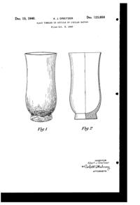 Pitman-Dreitzer Tumbler Design Patent D123858-1