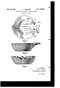 Pitman-Dreitzer Peach Bowl Design Patent D125264-1