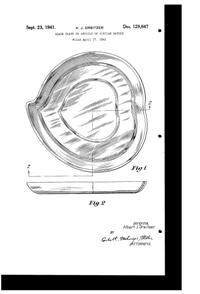Pitman-Dreitzer Peach Plate Design Patent D129647-1