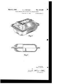 Pitman-Dreitzer Covered Serving Dish Design Patent D131465-2