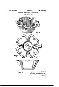 Pitman-Dreitzer Shamrock Bowl Design Patent D134860-1