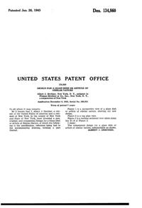 Pitman-Dreitzer Shamrock Bowl Design Patent D134860-2