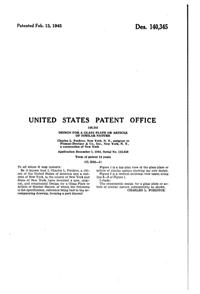 Pitman-Dreitzer Loop Plate Design Patent D140345-2