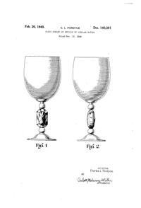 Pitman-Dreitzer Jewel Goblet Design Patent D140391-1