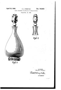 Pitman-Dreitzer Jewel Decanter Design Patent D140853-1