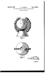 Pitman-Dreitzer Jewel Candleholder Design Patent D140974-1