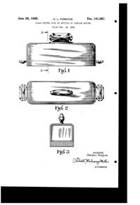 Pitman-Dreitzer Jewel Covered Butter Dish Design Patent D141681-1