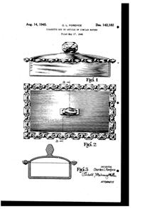 Pitman-Dreitzer Jewel Cigarette Box Design Patent D142182-1