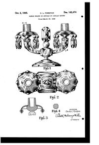 Pitman-Dreitzer Jewel 2-Lite Candleholder Design Patent D142474-1
