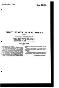 Pitman-Dreitzer Loop Ash Tray Design Patent D144046-2