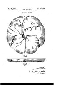 Pitman-Dreitzer Pansy Plate Design Patent D144770-1