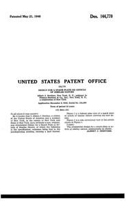 Pitman-Dreitzer Pansy Plate Design Patent D144770-2