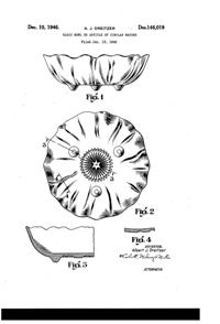 Pitman-Dreitzer Poppy Bowl Design Patent D146019-1