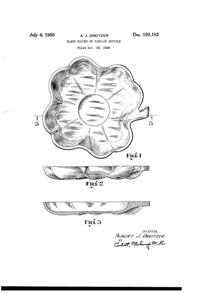 Pitman-Dreitzer Shamrock Saucer Design Patent D159192-1