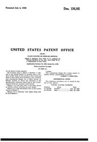 Pitman-Dreitzer Shamrock Saucer Design Patent D159192-2