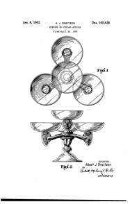 Pitman-Dreitzer Epergne Design Patent D165638-1