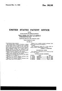 Pitman-Dreitzer Floral Plate Design Patent D166146-2